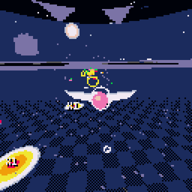 Night: the moon and a few stars over a dark sea